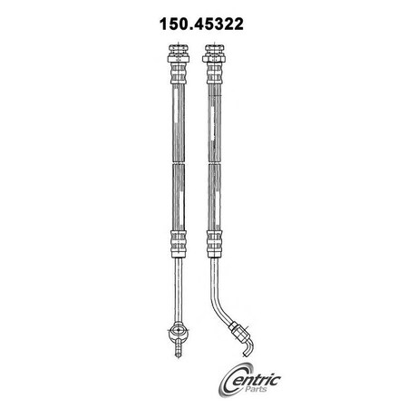 Centric Parts Brake Hose, 150.45322 150.45322